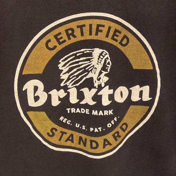 🔥EC🔥Brixton 100% Cotton Crewneck T-shirt. - Picture 2 of 5